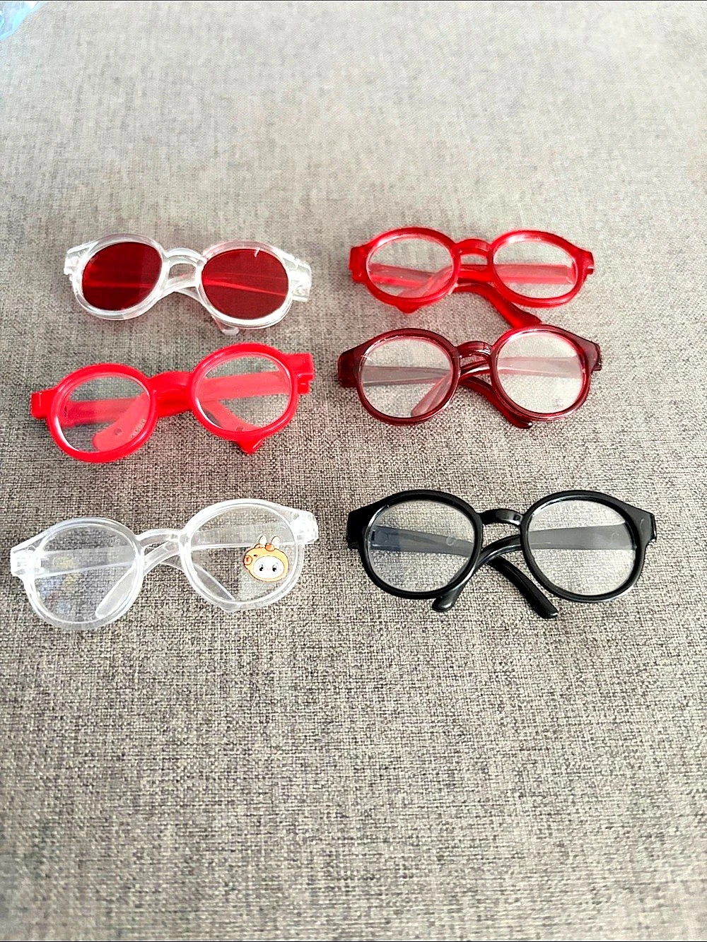 6 Pairs of Glasses for Labubu or XS Doll